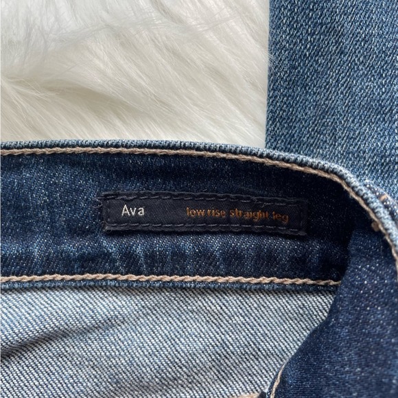 Citizens of Humanity Ava Low Rise Straight Leg Dark Wash Denim Jeans Size 25 - Picture 3 of 7